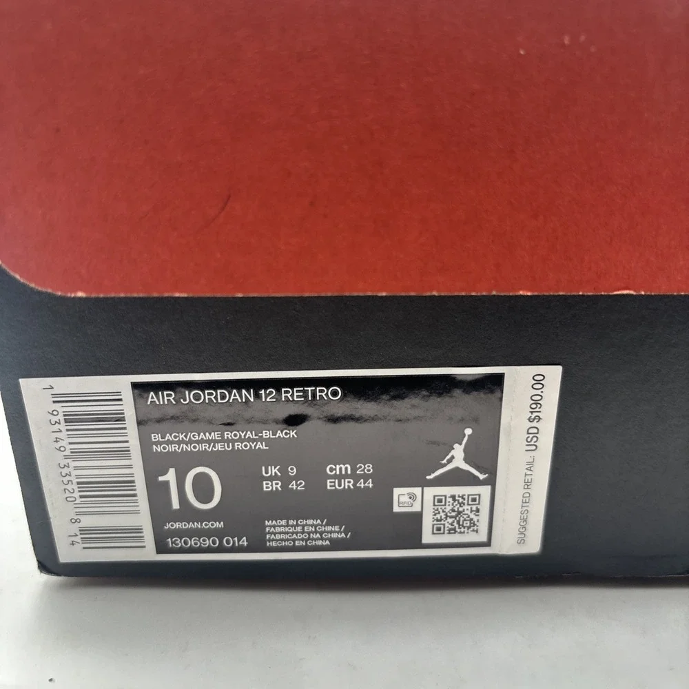 Nike Air Jordan 12 Retro Game Royal - Size‎ 10